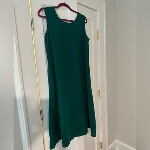 Sleeveless Linen Midi Dress